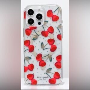 Kate Spade 16 pro max cherry glitter cases lot